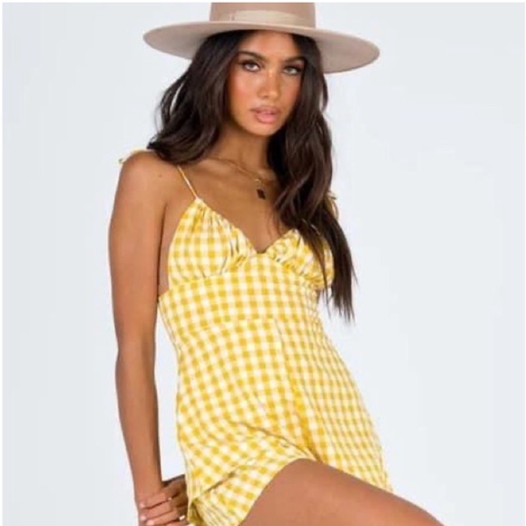 Princess Polly Pants - Princess Polly Sierra Gingham Playsuit